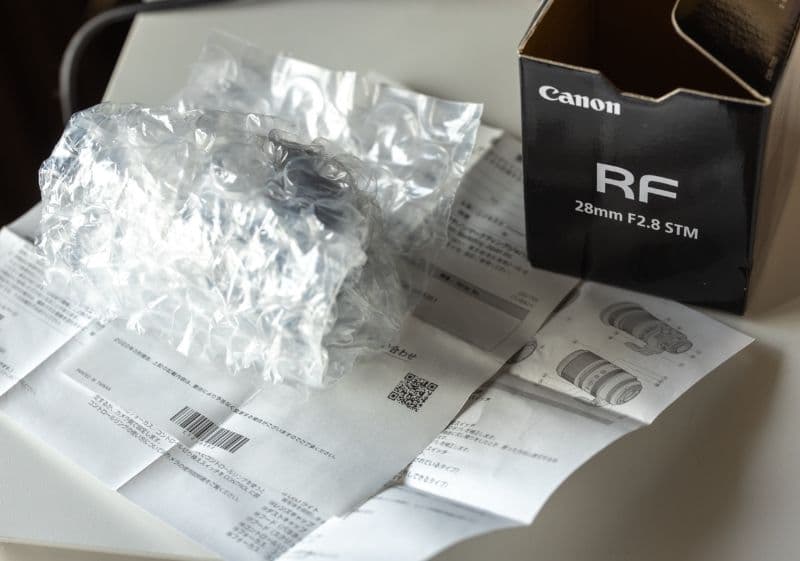Canon RF 28mm f/2.8 単焦点レンズ