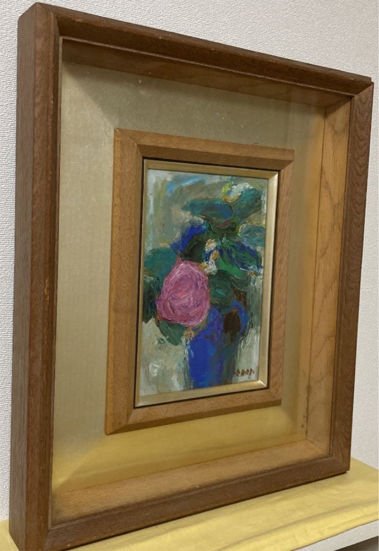 御正 伸 油彩 SM 板絵 原画 直筆サイン 落款 真作保証 1点もの