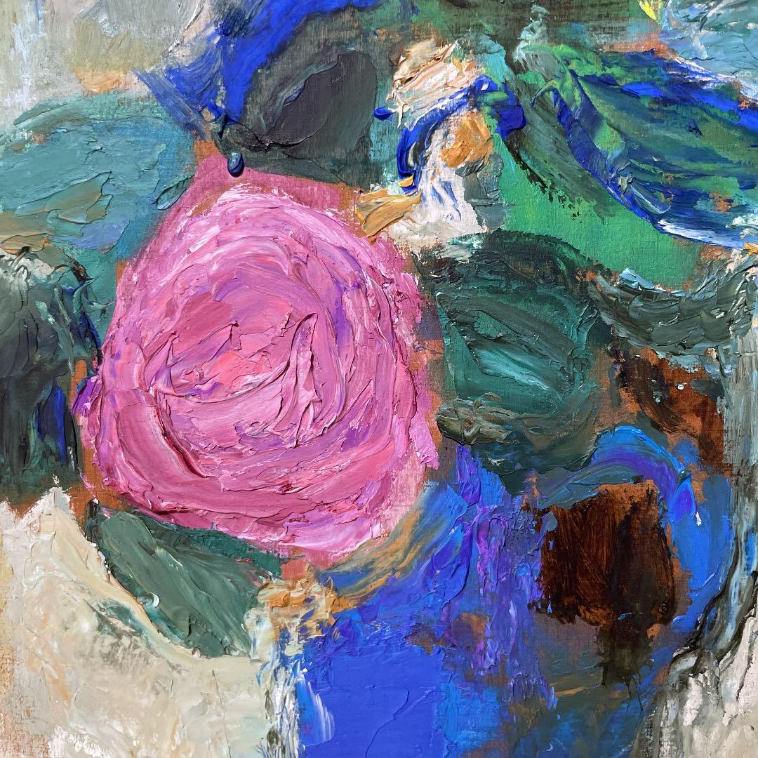 御正 伸 油彩 SM 板絵 原画 直筆サイン 落款 真作保証 1点もの