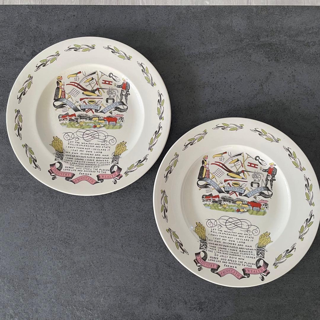 希少品 イギリス ヴィンテージ BURLEIGH ディナープレート 1枚