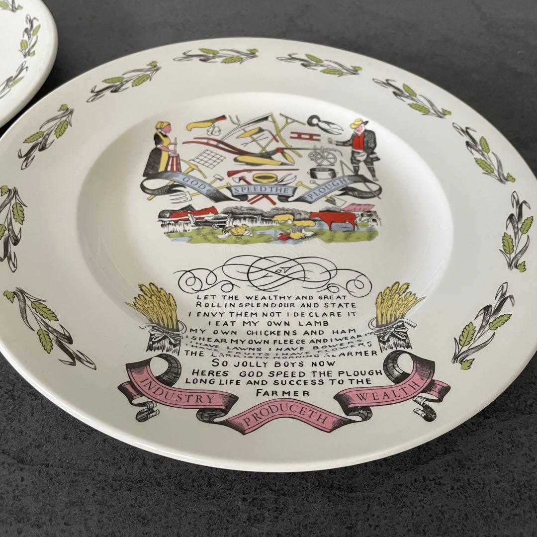 希少品 イギリス ヴィンテージ BURLEIGH ディナープレート 1枚