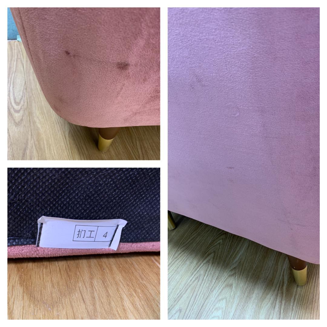 S☆901 LOWYA 1人掛けソファ ベルベット調