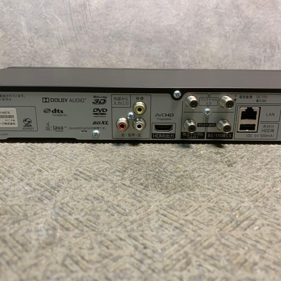 K267 SHARP ブルーレイディスクレコーダー 2017年 BD-NW520