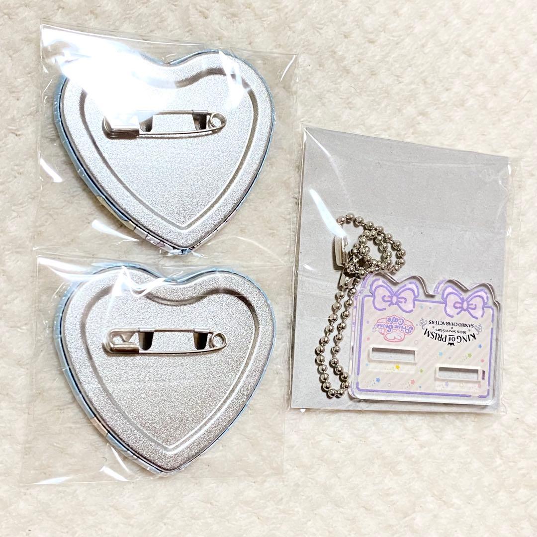 池袋エィス サンリオ アモカフェ アクスタ 缶バッジ KING OF PRISM