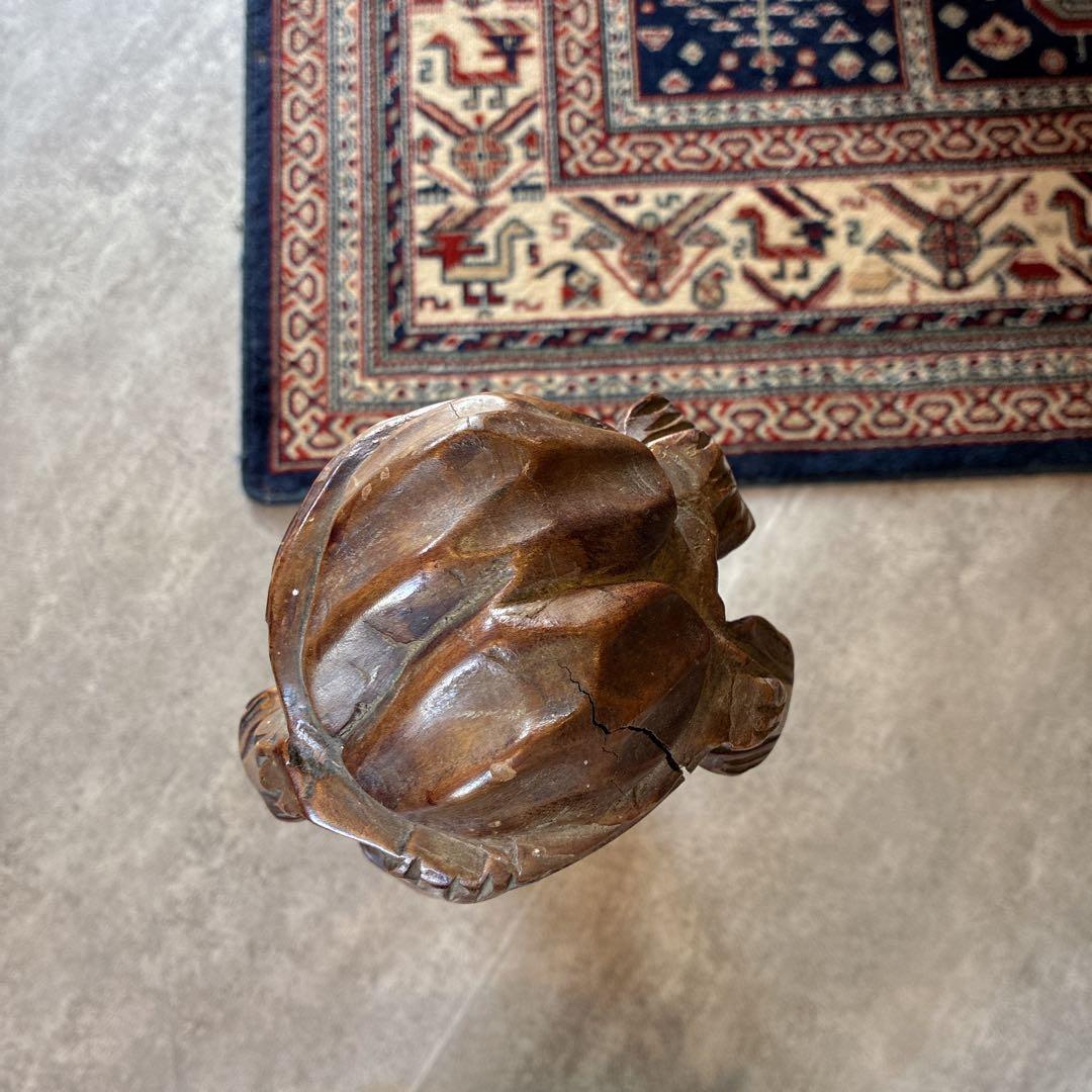 アフリカ タンザニア製 マコンデ彫刻 黒檀彫刻　女性オブジェ約82.5cm