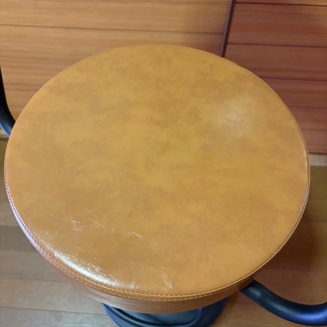 カウンターチェア バーチェア レザー 昇降式 ヴィンテージ