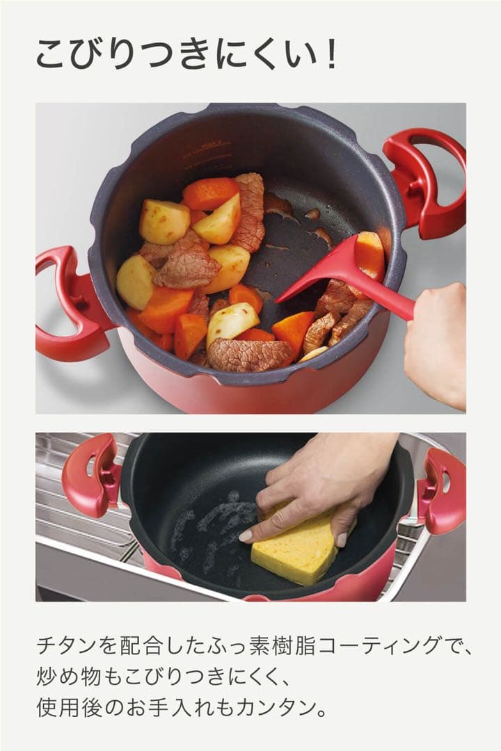 T-fal 圧力鍋 クリプソミニット デュオ 2〜4人用