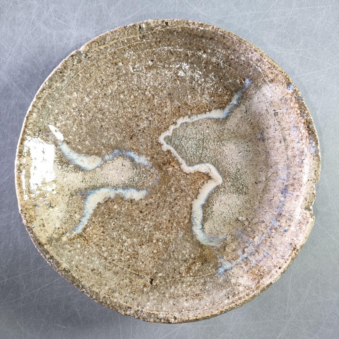 A1185-1/景正二十五世/加藤作助 作/瀬戸伊賀皿5客/共箱/飾皿/懐石道具