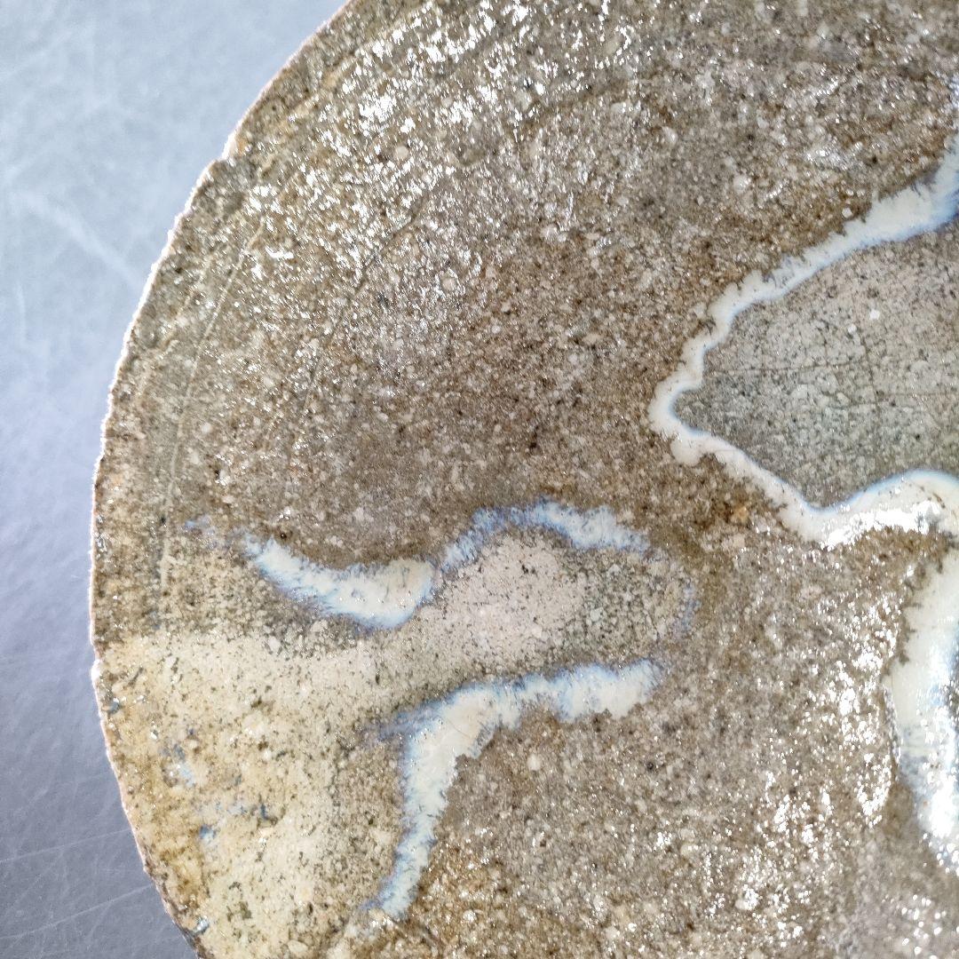 A1185-1/景正二十五世/加藤作助 作/瀬戸伊賀皿5客/共箱/飾皿/懐石道具