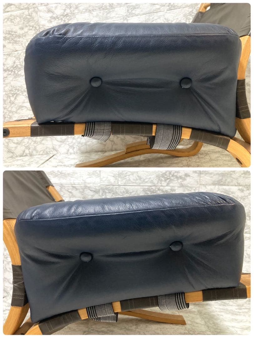 【希少 本革】karimoku domani スカンジナビアン イージーチェア①