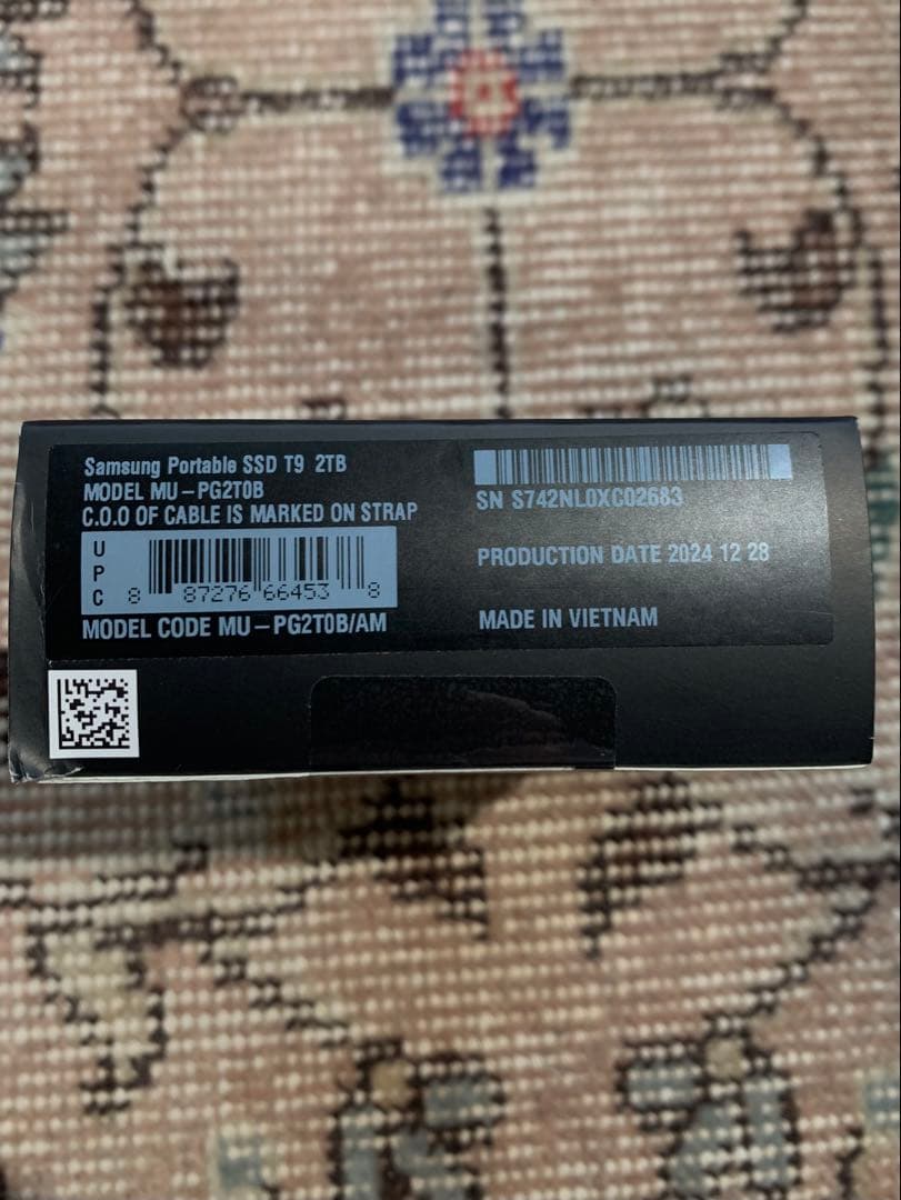 【新品未開封品】Samsung Portable SSD T9 2TB