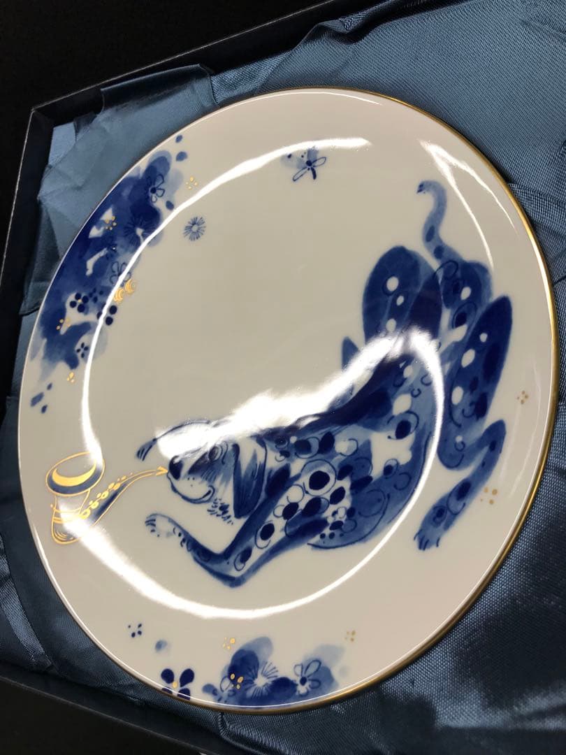 【美品】meissen マイセン　2006 干支プレート　干支　犬　プレート