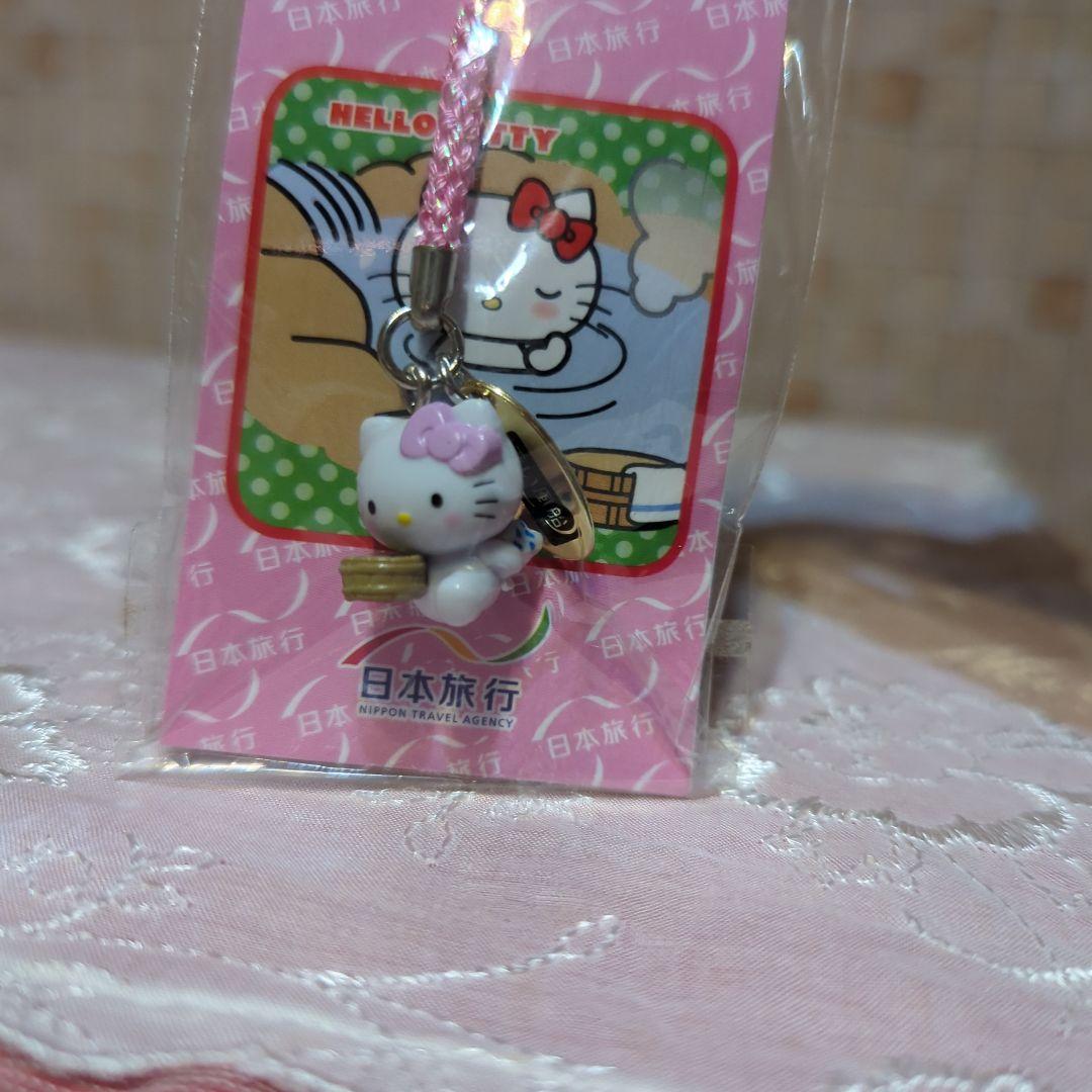 キティ SANRIO　日本旅行　研修終了記念　認定　赤い風船　根付　未使用レア