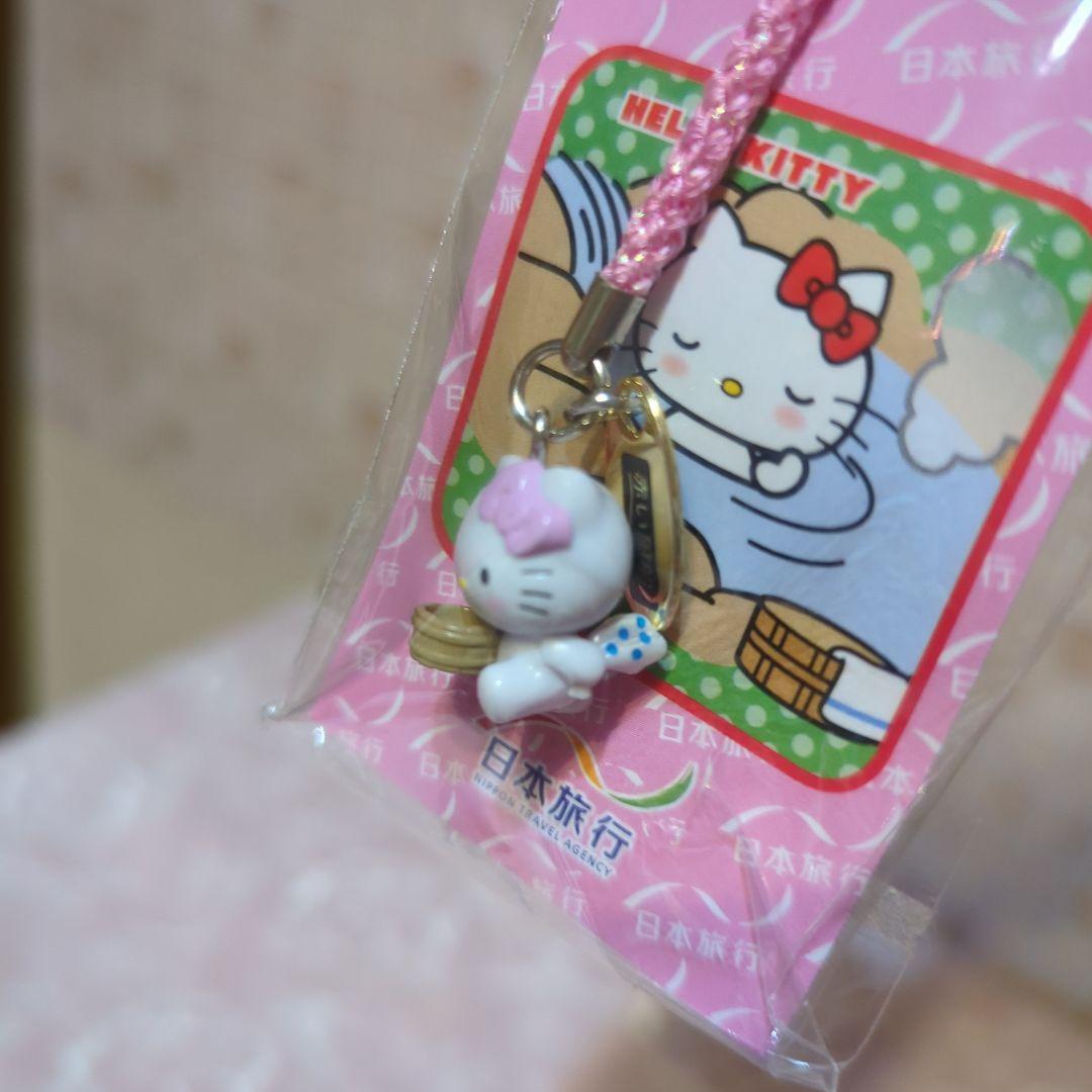 キティ SANRIO　日本旅行　研修終了記念　認定　赤い風船　根付　未使用レア