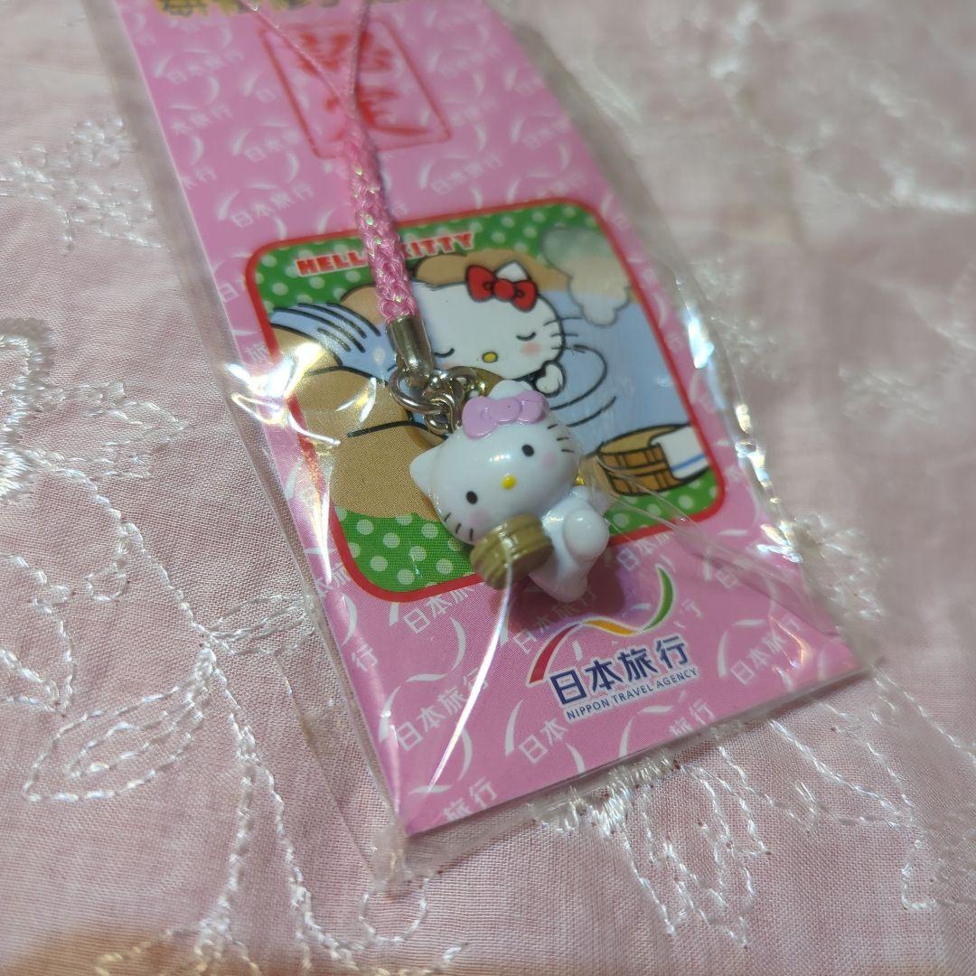 キティ SANRIO　日本旅行　研修終了記念　認定　赤い風船　根付　未使用レア