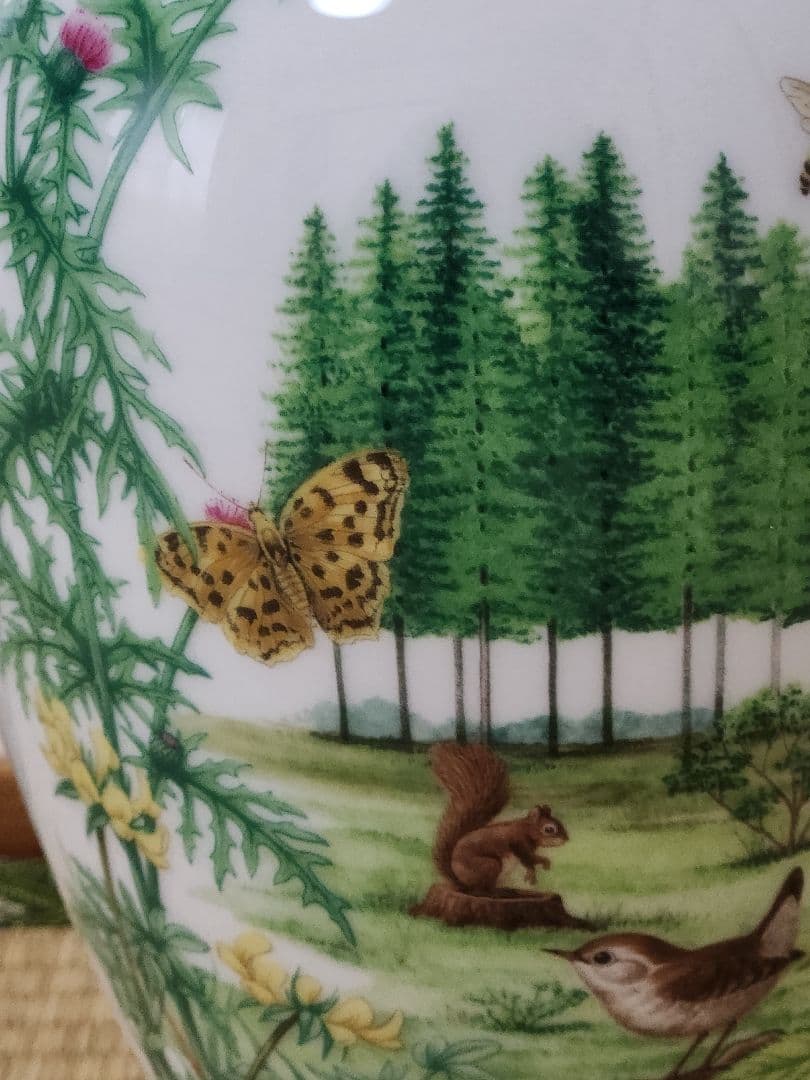 大倉陶園　高原の初夏　1984年 限定版高級磁　花瓶