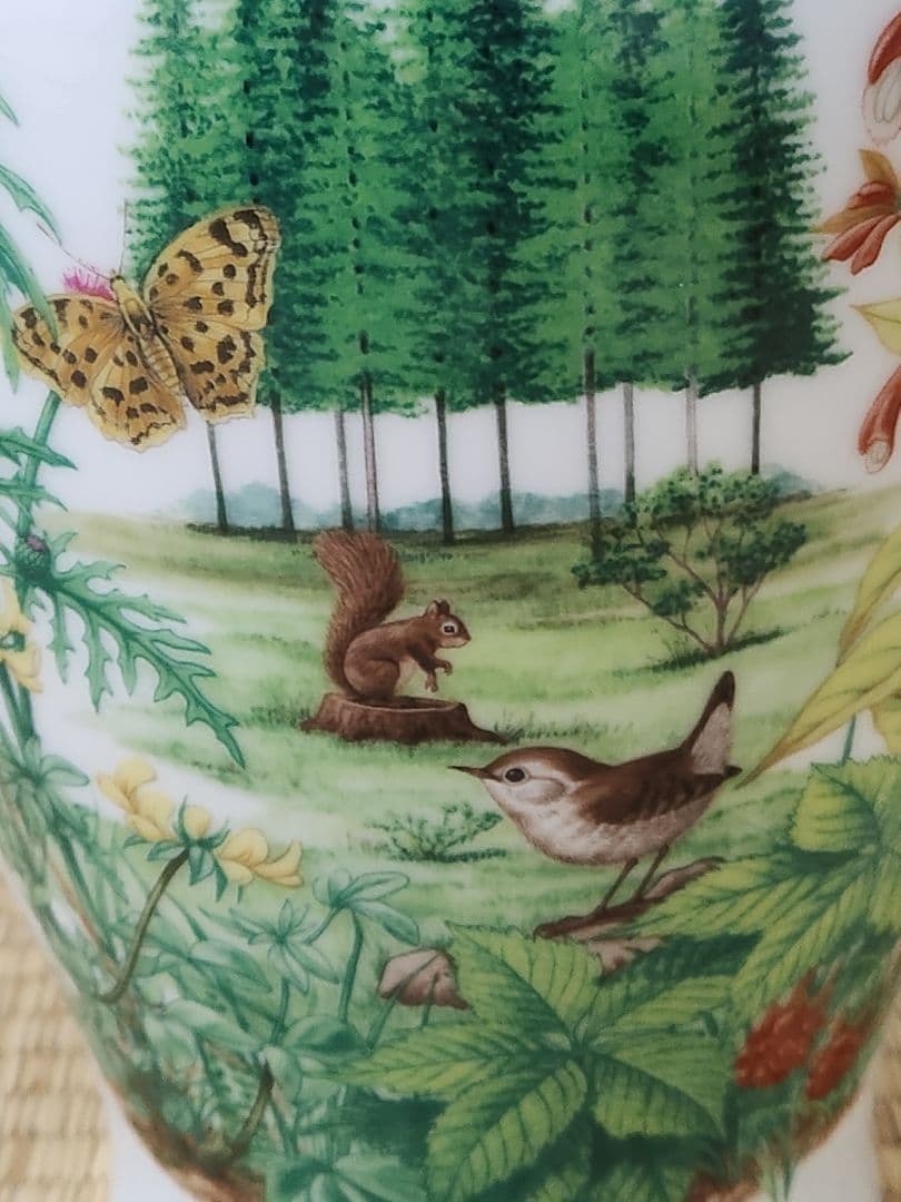 大倉陶園　高原の初夏　1984年 限定版高級磁　花瓶