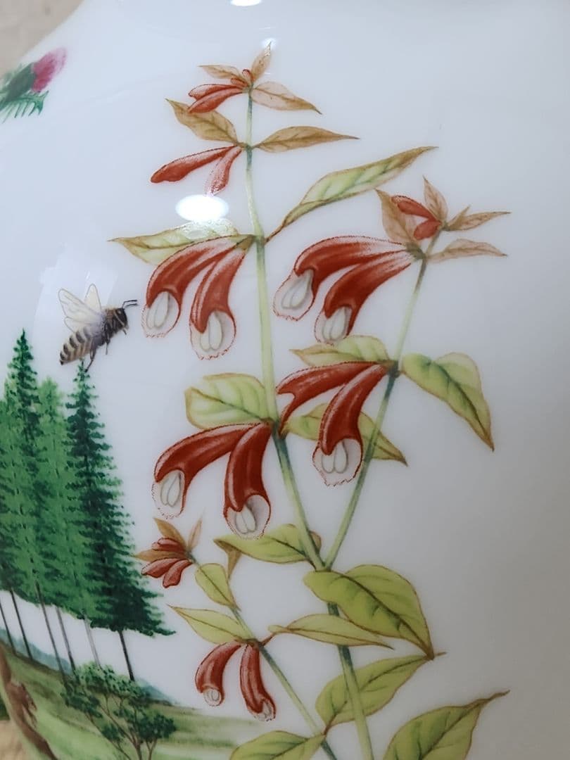 大倉陶園　高原の初夏　1984年 限定版高級磁　花瓶