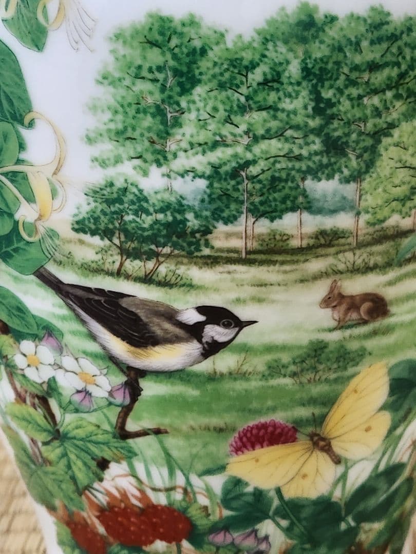 大倉陶園　高原の初夏　1984年 限定版高級磁　花瓶