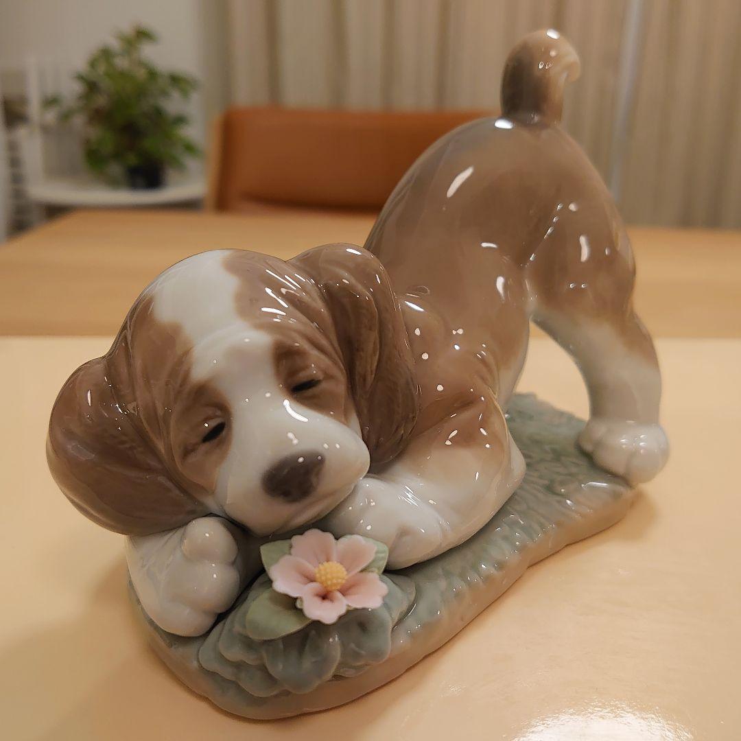 【極美品 無欠損 絶版】LLADRO リヤドロ 6832『くんくん、いい匂い』