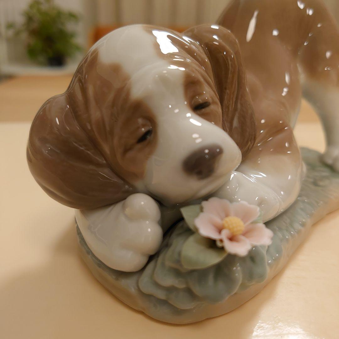 【極美品 無欠損 絶版】LLADRO リヤドロ 6832『くんくん、いい匂い』