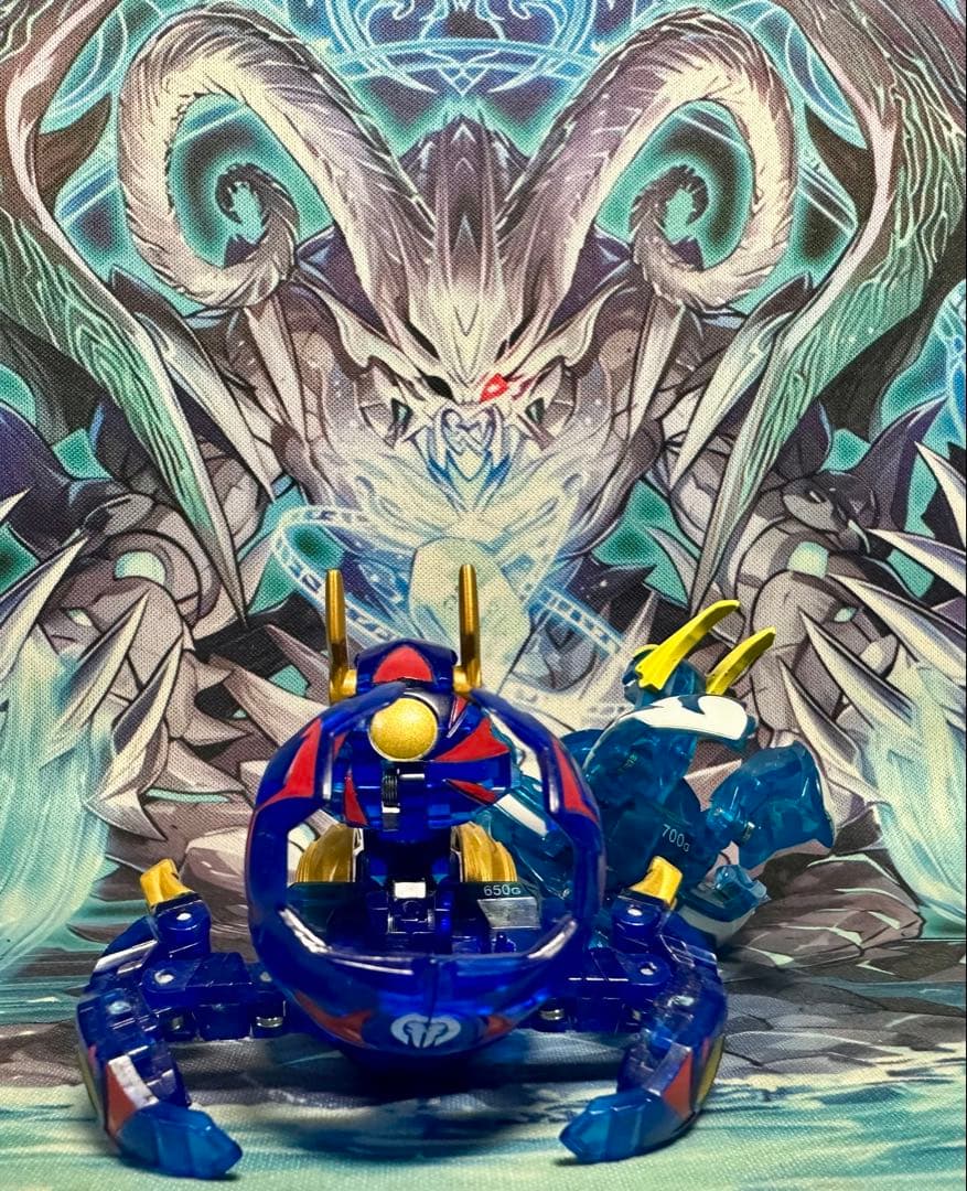 爆丸焔ドラガオン 青龍ver. + 爆丸幻ムニキス 超青ver