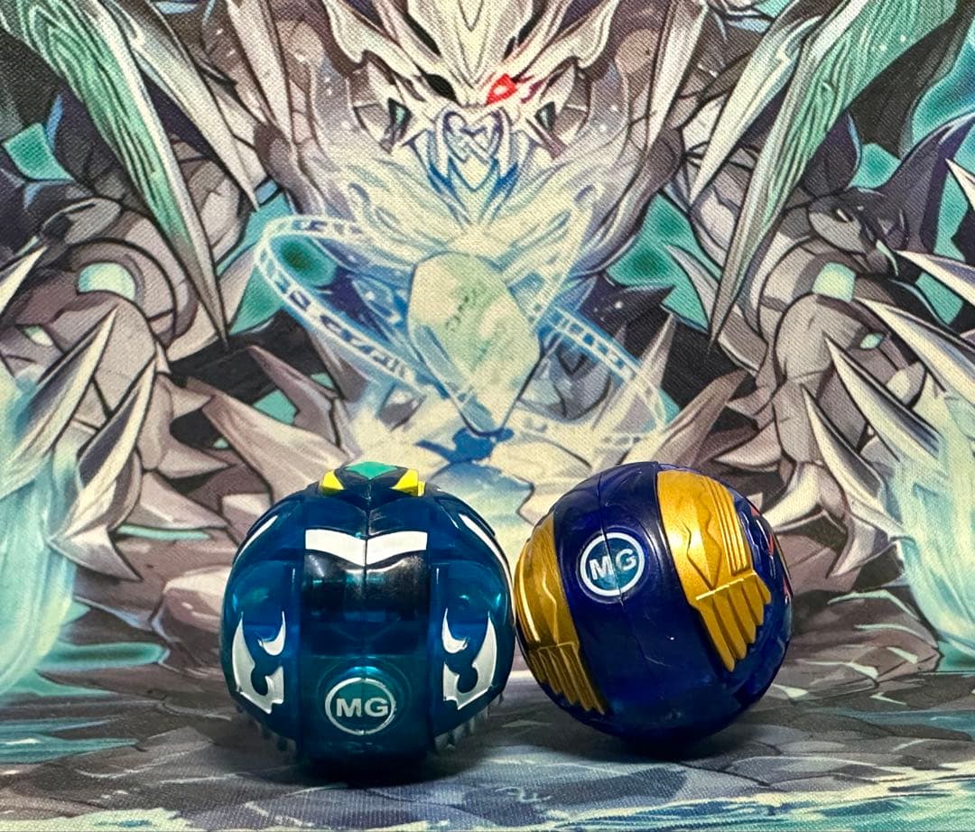 爆丸焔ドラガオン 青龍ver. + 爆丸幻ムニキス 超青ver