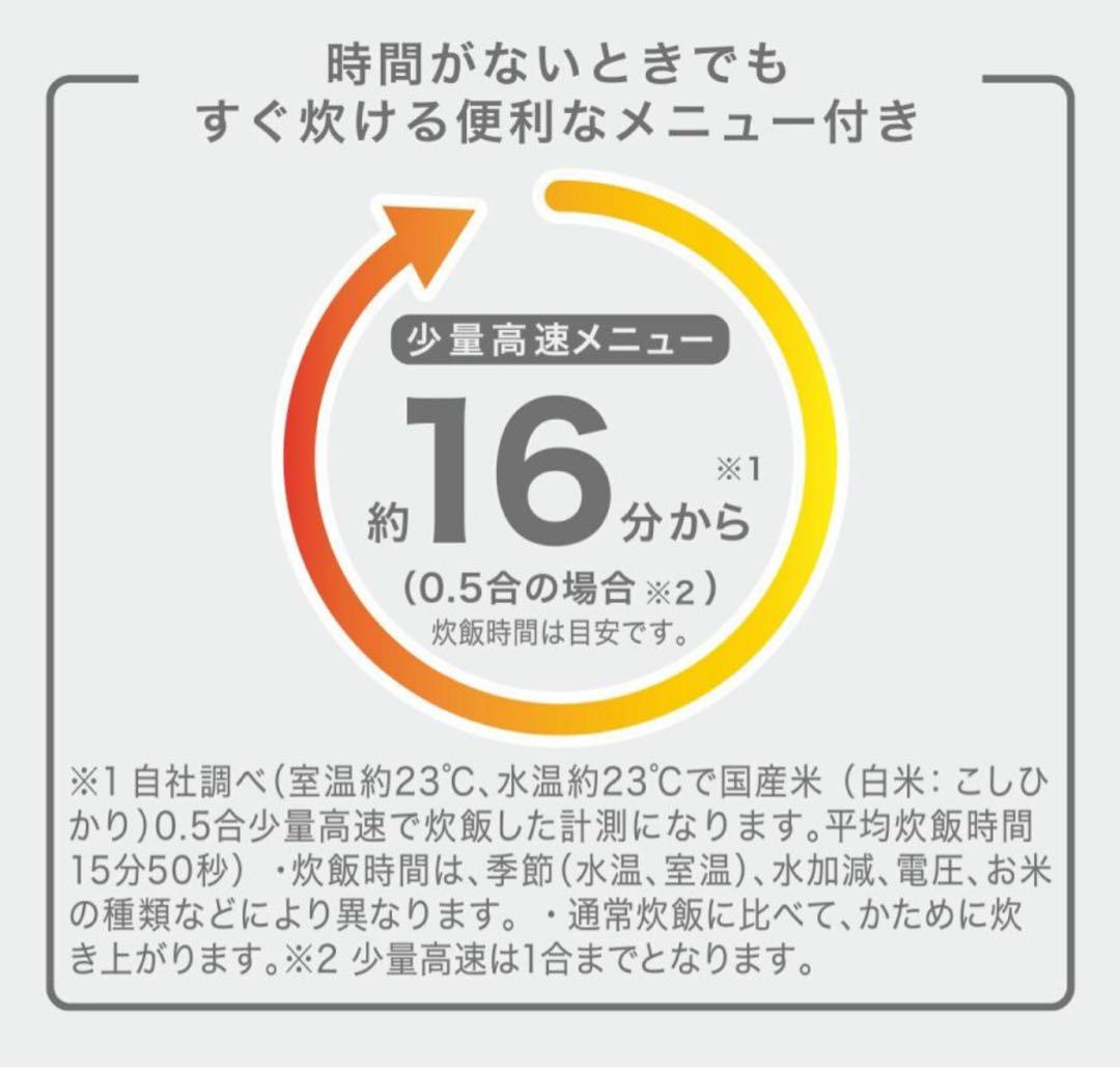 【新品・未使用⠀】ニトリ　マイコン炊飯ジャー 3合 (EP2S01WH)