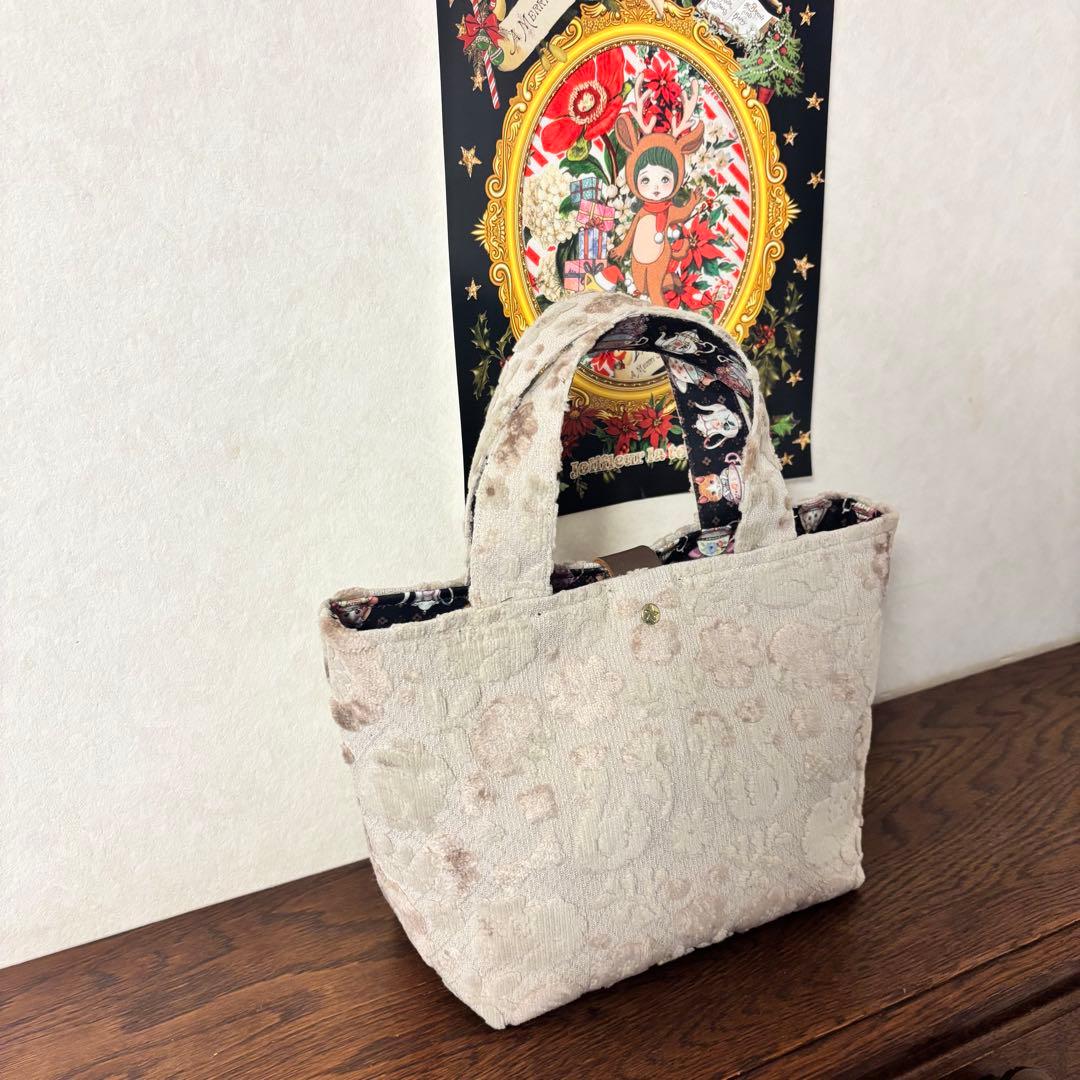 ミニトートバッグ　ジョリーフルール　モフモフノスタルジア