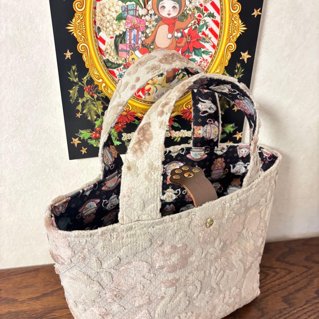 ミニトートバッグ　ジョリーフルール　モフモフノスタルジア