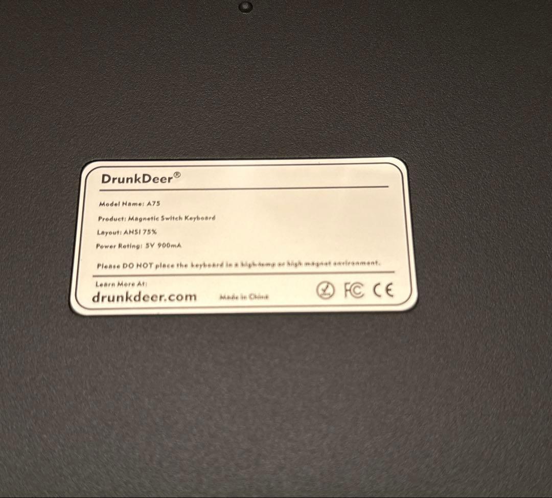 【極美品】DrunkDeer A75 メカニカルキーボード
