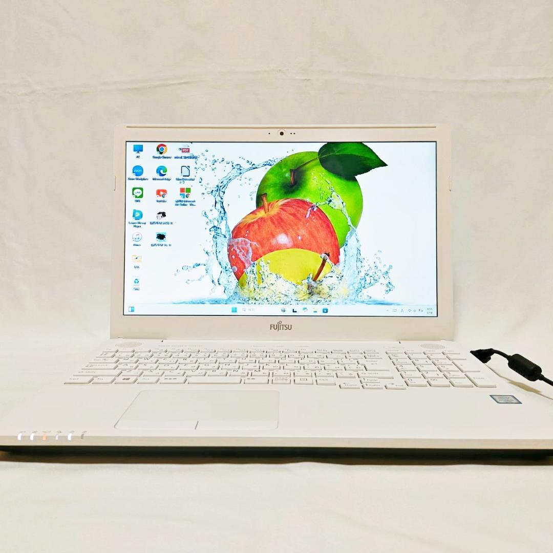 【美品】新品メモリ8G・SSD256で爆速！✨設定済 富士通 ノートパソコン