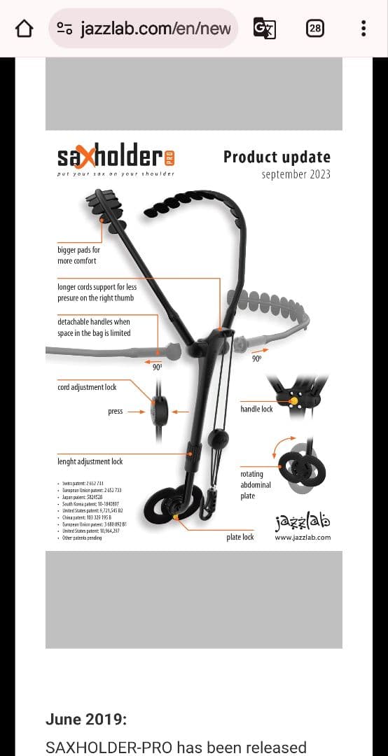 サックスストラップ 付属品全て付き