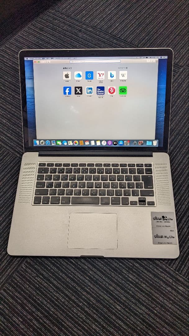 MacBook本体 MACBOOK Pro A1398 i7-2.7GHz