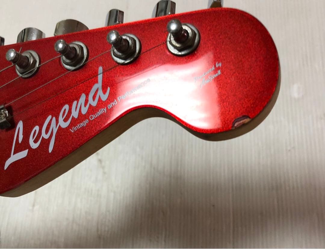 エレキギター ストラトキャスターLEGEND マッチングヘッドariapro2