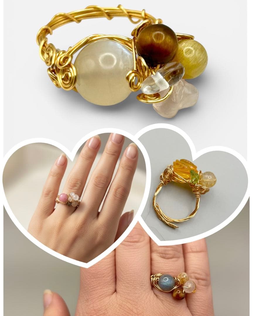 Birthday Element Ring 誕生日からみ挽き出す（守✖️助✖️願）