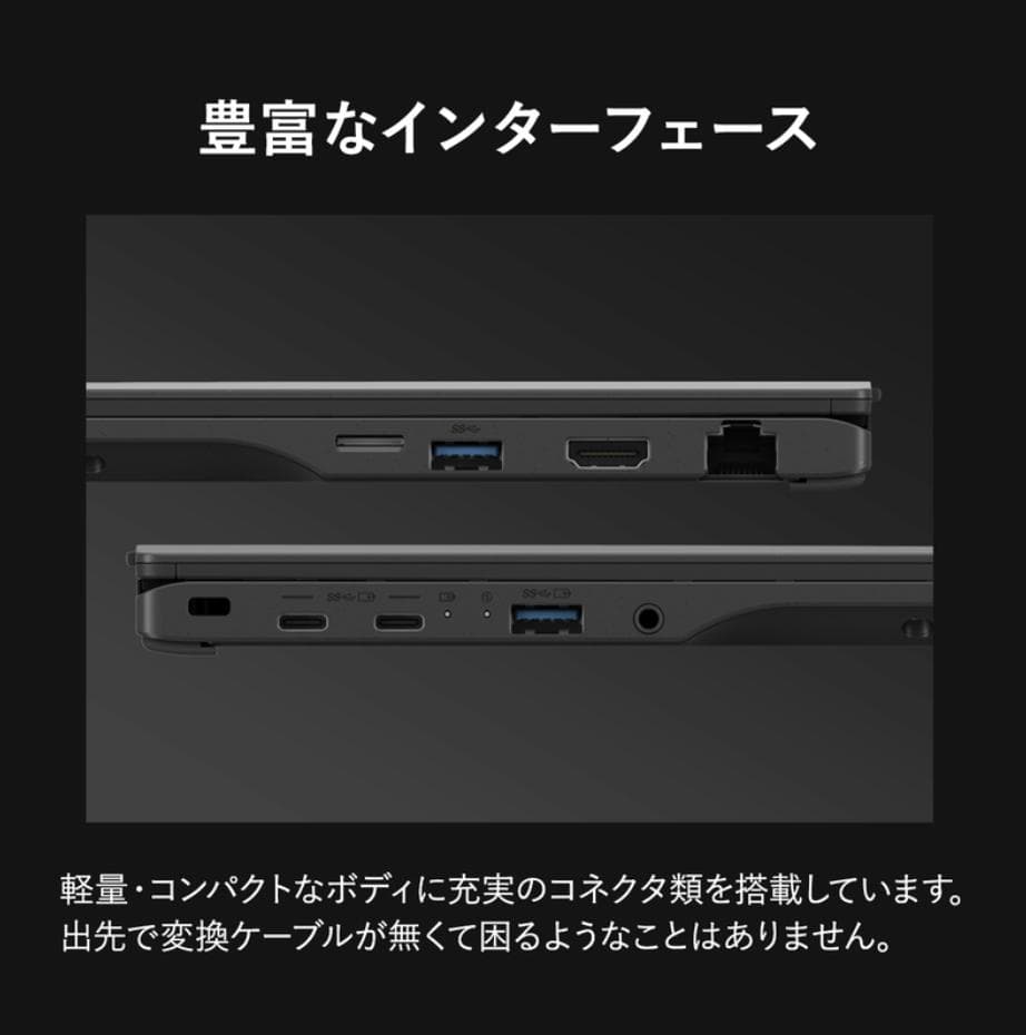 【世界最軽量級ノートパソコン】FMV WU5-K3 カスタムモデル