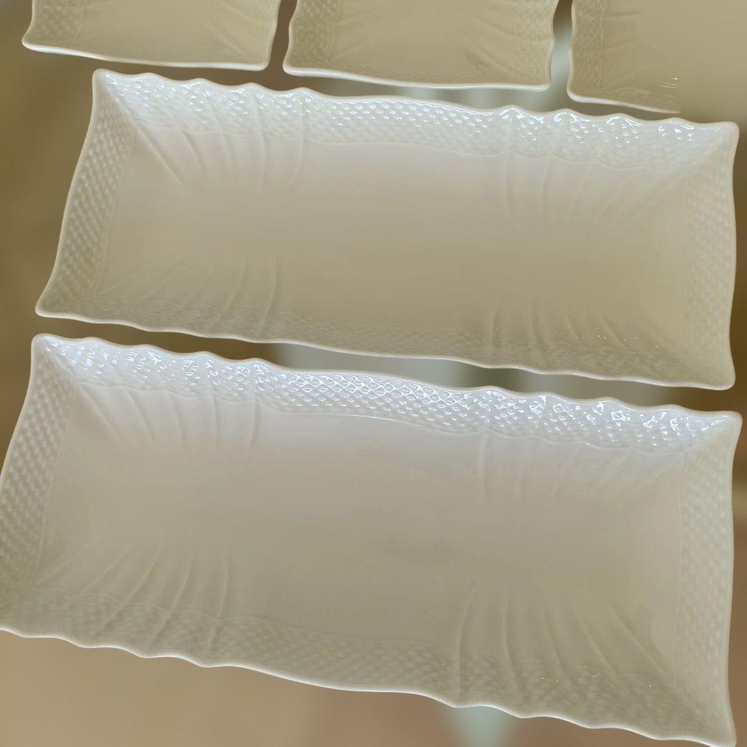 ジノリ ベッキオホワイト 長方形皿5枚セット 29cm✕12cm