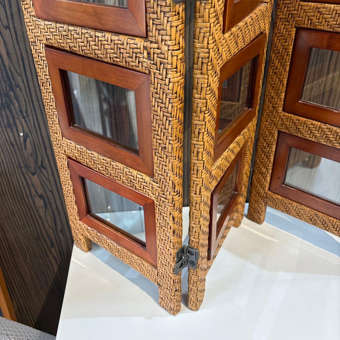 ラタン折りたたみフォトフレーム