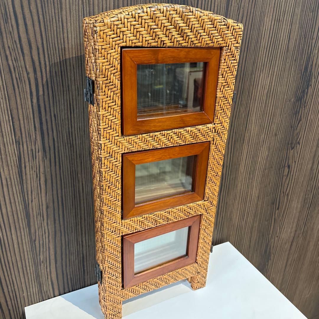 ラタン折りたたみフォトフレーム