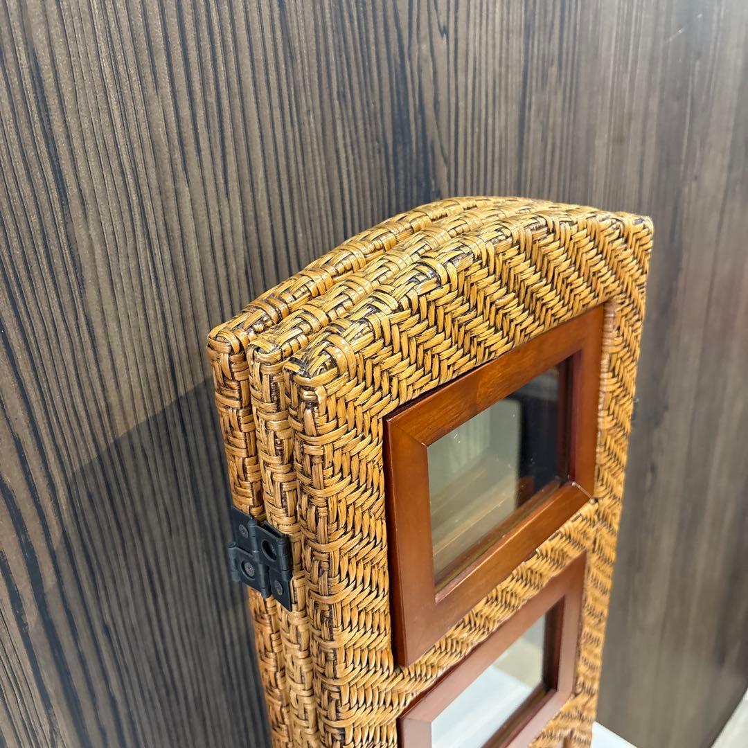 ラタン折りたたみフォトフレーム