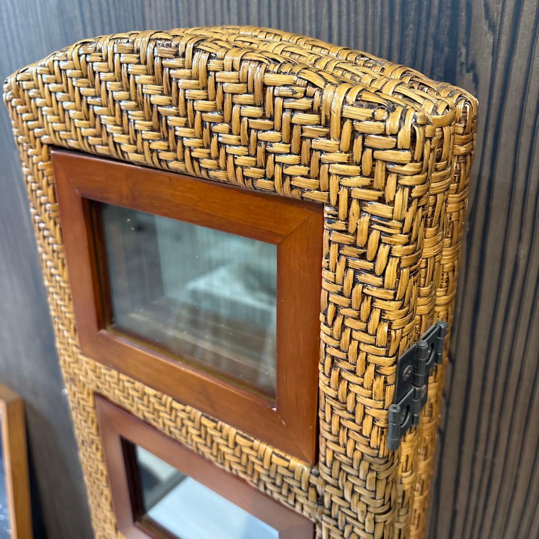 ラタン折りたたみフォトフレーム