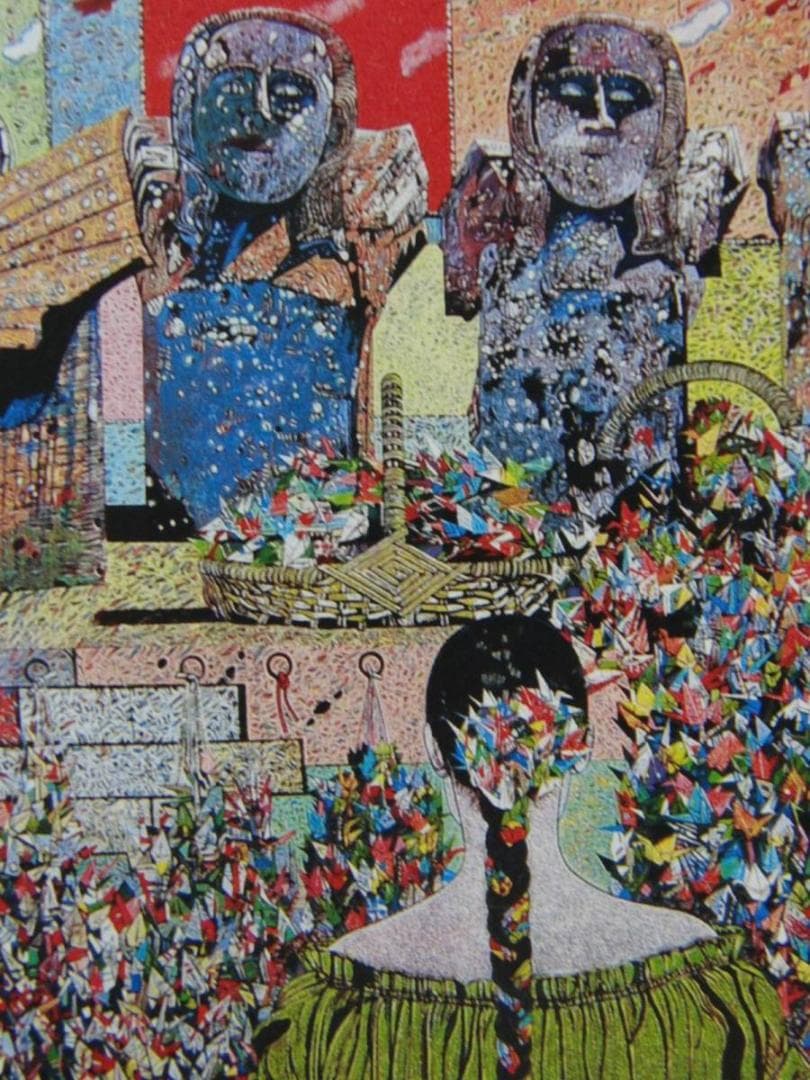 浜村 博司「ナガサキ考(翼を持つ聖人像)」、日本の画家、洋画