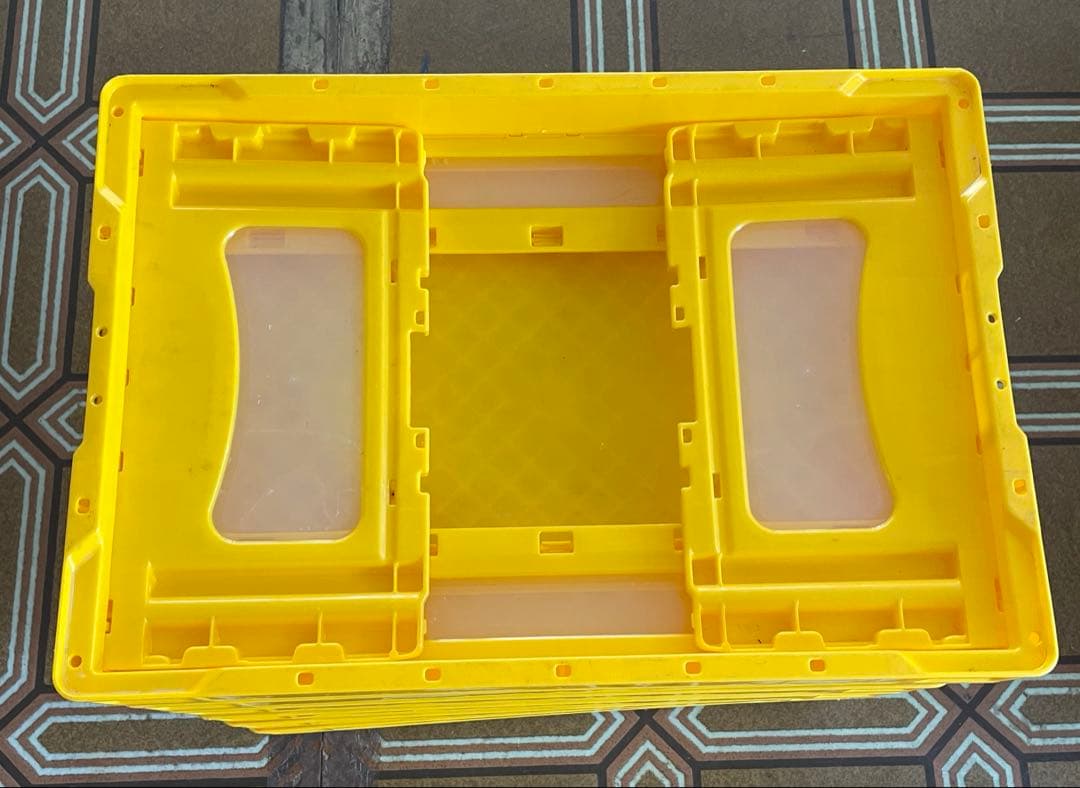 折り畳みコンテナ　6個　サンコー　マドコン30B イエロー