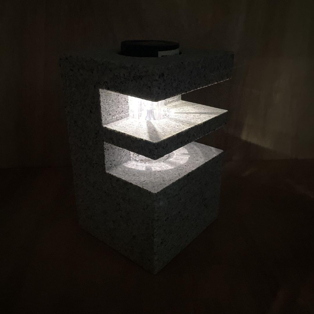 【御影石】癒しの石あかり　No.2