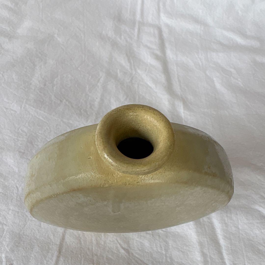 18世紀後半〜19世紀 李朝 白磁扁壺