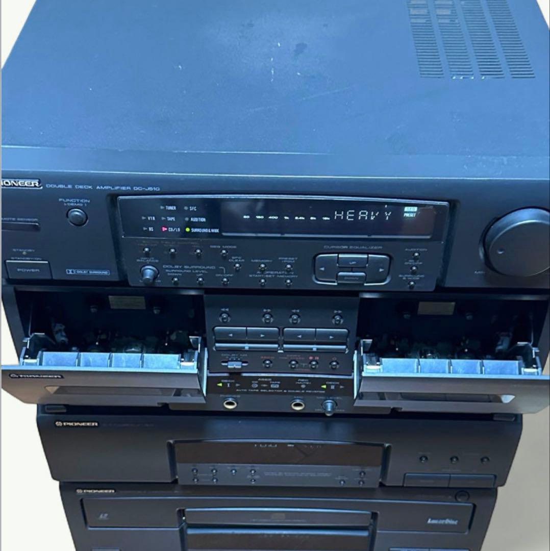 PIONEER DC-J510 DLX-J510 カセット LD システムコンポ