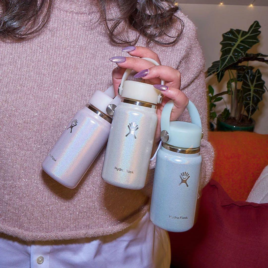 限定完売品Hydro Flask 200ml Glimmer Blue 水筒