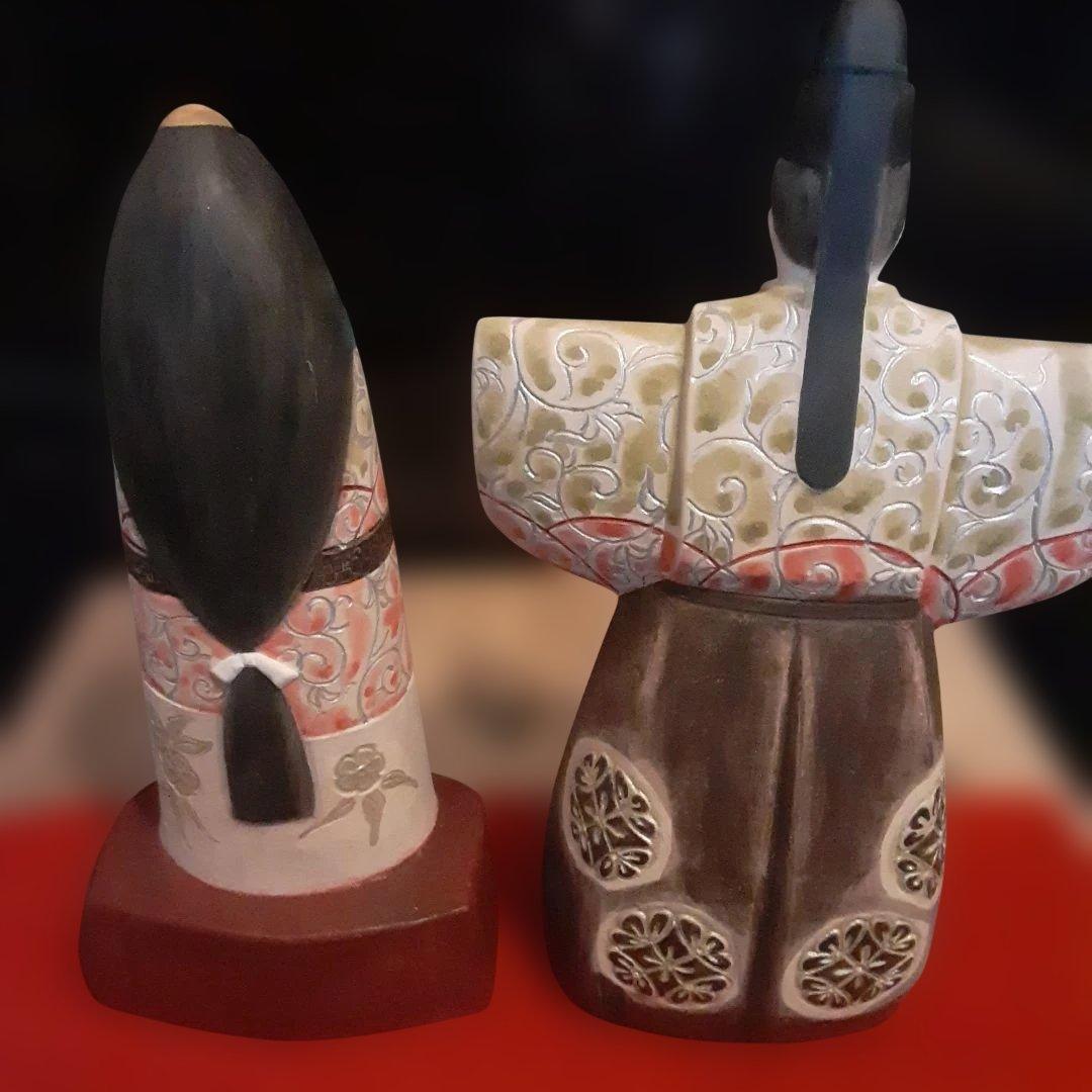 北秀窯　北岡秀雄作品　たちびな雛人形