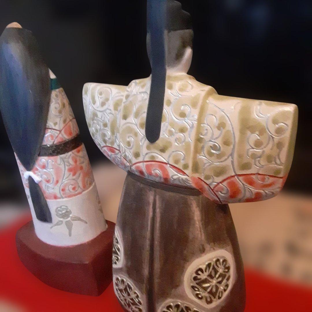 北秀窯　北岡秀雄作品　たちびな雛人形
